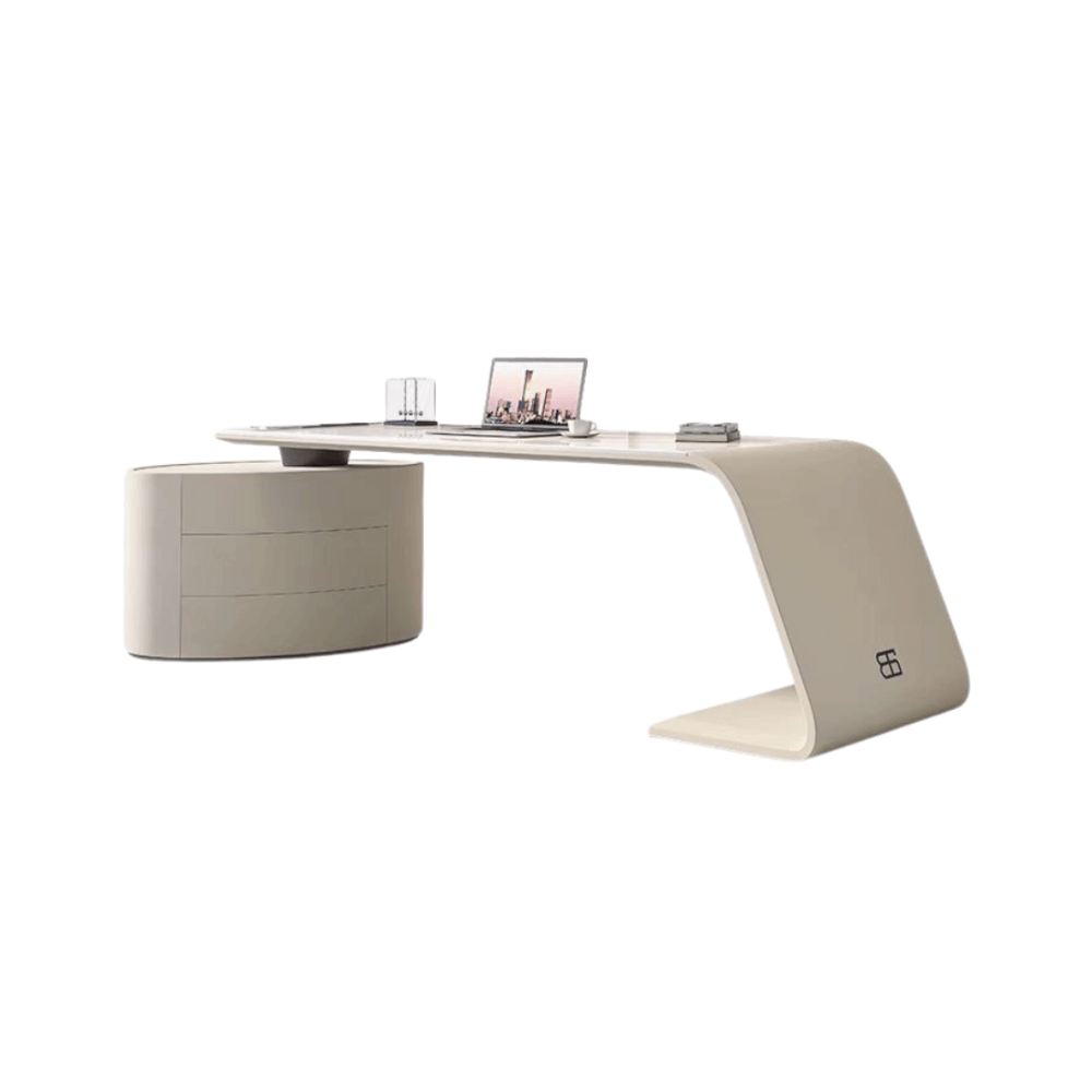 โต๊ะทำงาน MJhomedesigns TB812 สีขาว L200xW70xH75 cm